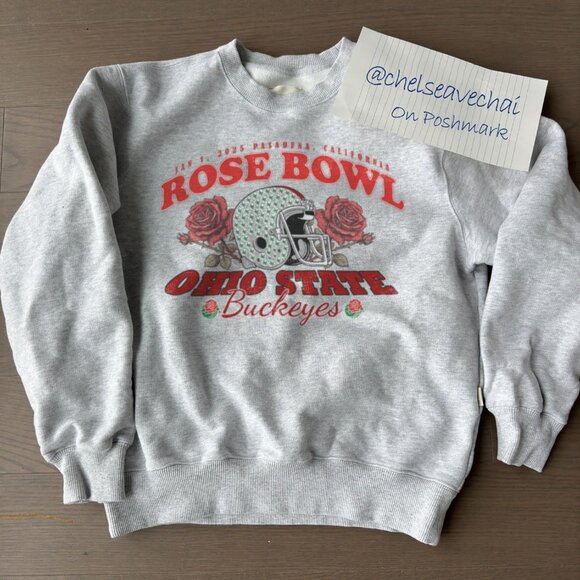 Ohio State Buckeyes Football Sweatshirt Buckeyes 2025 Rose Bowl Champions Shirt - Picture 1 of 2